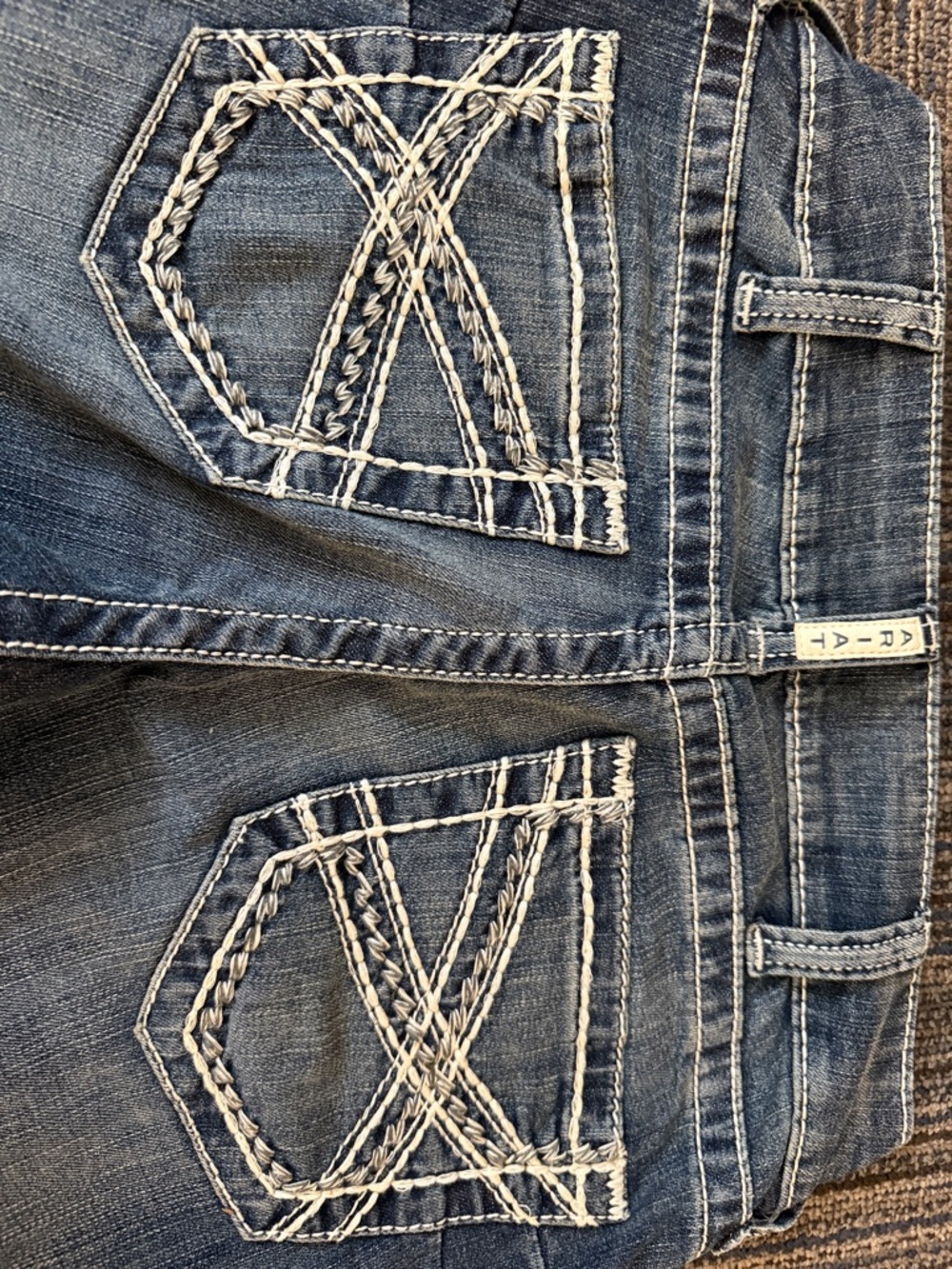 Ariat Women's Washed Blue Boot Cut Jeans - Picture 5 of 7